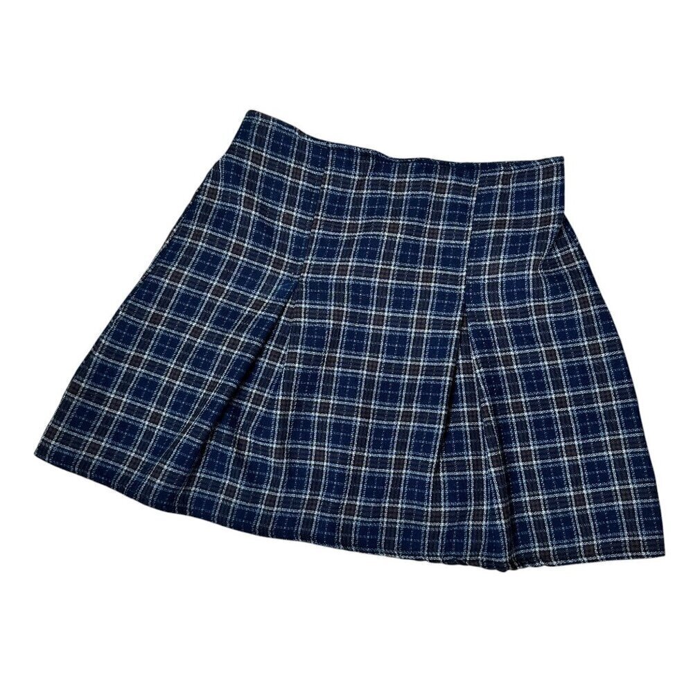 BRANDY MELVILLE John Galt Preppy Plaid Pleated Mini Skirt One Size